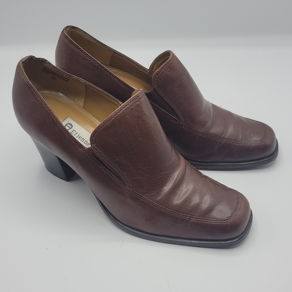 Etienne Aigner Shoes - Etienne Aigner all leather upper sterling heels size 5 1/2 M